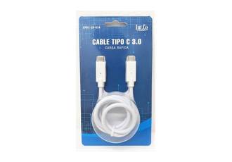 CABLE TIPO C A TIPO C 3.0 CP01-20-014 3A. 60W 5 GB CARGA RAPIDA
