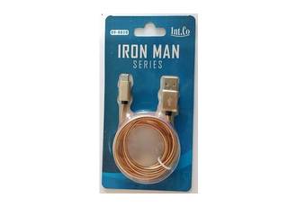 CABLE USB A MICRO MALLADO METALICO DE ALUMINIO 09-083B IRON MAN