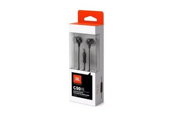 AURICULAR CON MICROFONO JBL C50HI IN EAR NEGRO