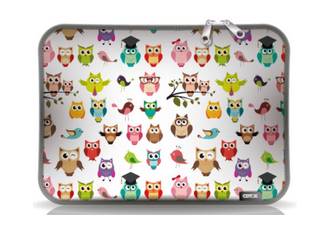 FUNDA NOTEBOOK NEOPRENE ESTAMPADO 14 BUHO DE 15.6 PULGADAS