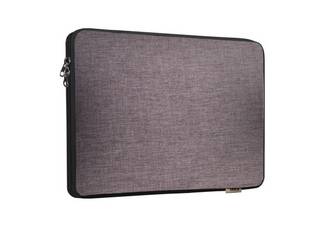 FUNDA NOTEBOOK GRIS CON CORDURA DE 15.6 PULGADAS