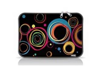 FUNDA NOTEBOOK NEOPRENE EST 3 CIRCULOS COLORES DE 14 PULGADAS