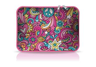 FUNDA NOTEBOOK NEOPRENE ESTAMPADO 16 PEACE/LOVE DE 15.6 PULGADAS