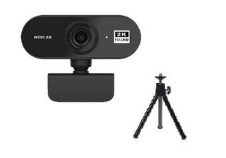 CAMARA WEBCAM PJT-DCM173 2K USB CON TRIPODE Y MICROFONO