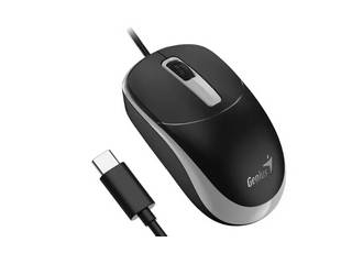 MOUSE USB-C GENIUS DX-123 NEGRO CON GRIS