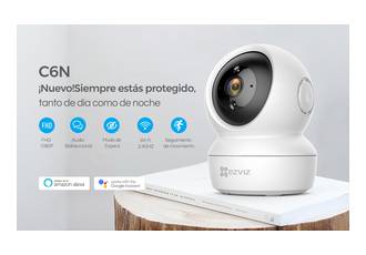 CAMARA IP HP 1080P EZVIZ C6N WIFI 360 ALMACENAMIENTO TARJETA MEMORIA