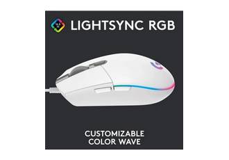 MOUSE LOGITECH G203 LIGHTSYNC WHITE GAMING
