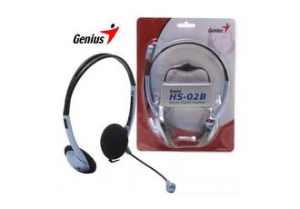 AURICULAR CON MICROFONO GENIUS HS-02B PARA PC