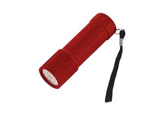 ONSET LINTERNA FLASHLIGHT IT1801 ROJA 0.5W/3AAA 30LM/40MTS