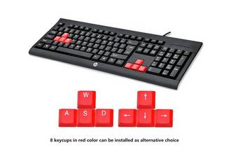 KIT TECLADO Y MOUSE HP KM100 CON CABLE