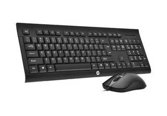 KIT TECLADO Y MOUSE HP KM100 CON CABLE