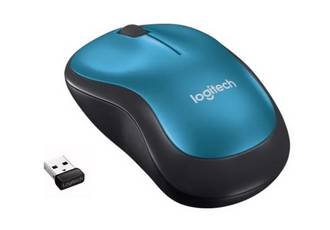 MOUSE LOGITECH M185 WIRELESS AZUL/NEGRO