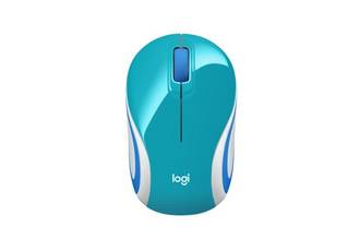 MOUSE INALAMBRICO LOGITECH M187 MINI WIRELESS VERDE AZULADO