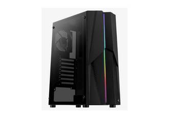 GABINETE GAMER MECHA MID TOWER SIN FUENTE CON FAN ARGB AEROCOOL