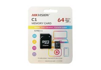 MEMORIA MICRO SD 64GB CLASE 10 HIKVISION