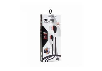 CABLE USB 3.0 A TIPO C 2A 1.2M CABLE A 90 GRADOS NM-112 CARGA RAPIDA