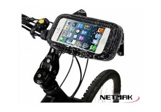SOPORTE/FUNDA CELULAR PARA BICI IMPERMEABLE HASTA 6.3PULG NMHC15