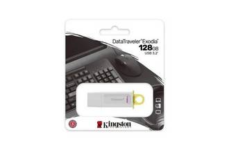 PENDRIVE 128 GB USB 3.2 DATATRAVELER EXODIA DTX BLANCO