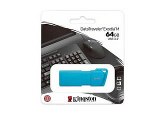 PENDRIVE 64GB USB 3.2 DATATRAVELER EXODIA DTX CELESTE