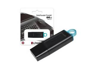 PENDRIVE 64GB USB 3.2 DATATRAVELER EXODIA DTX NEGRO