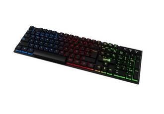 TECLADO MEMBRANA GAMING RGB RAPTOR FIRECLAW M1 RAINBOW 7 COLORES