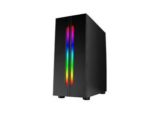 GABINETE GAMER S8 1 FAN RGB FRENTE RGB MID TOWER SIN FUENTE X-MICRO