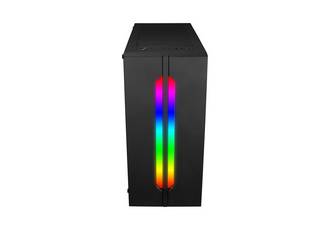 GABINETE GAMER S8 1 FAN RGB FRENTE RGB MID TOWER SIN FUENTE X-MICRO