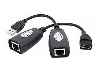 ADAPTADOR EXTENSION USB 45 MTS POR UTP