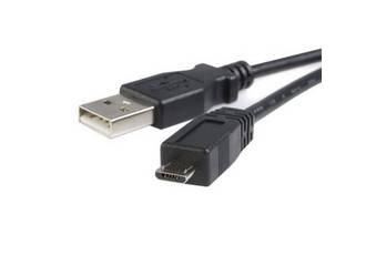CABLE USB A MICROUSB NEGRO 1.5/1.8 METROS