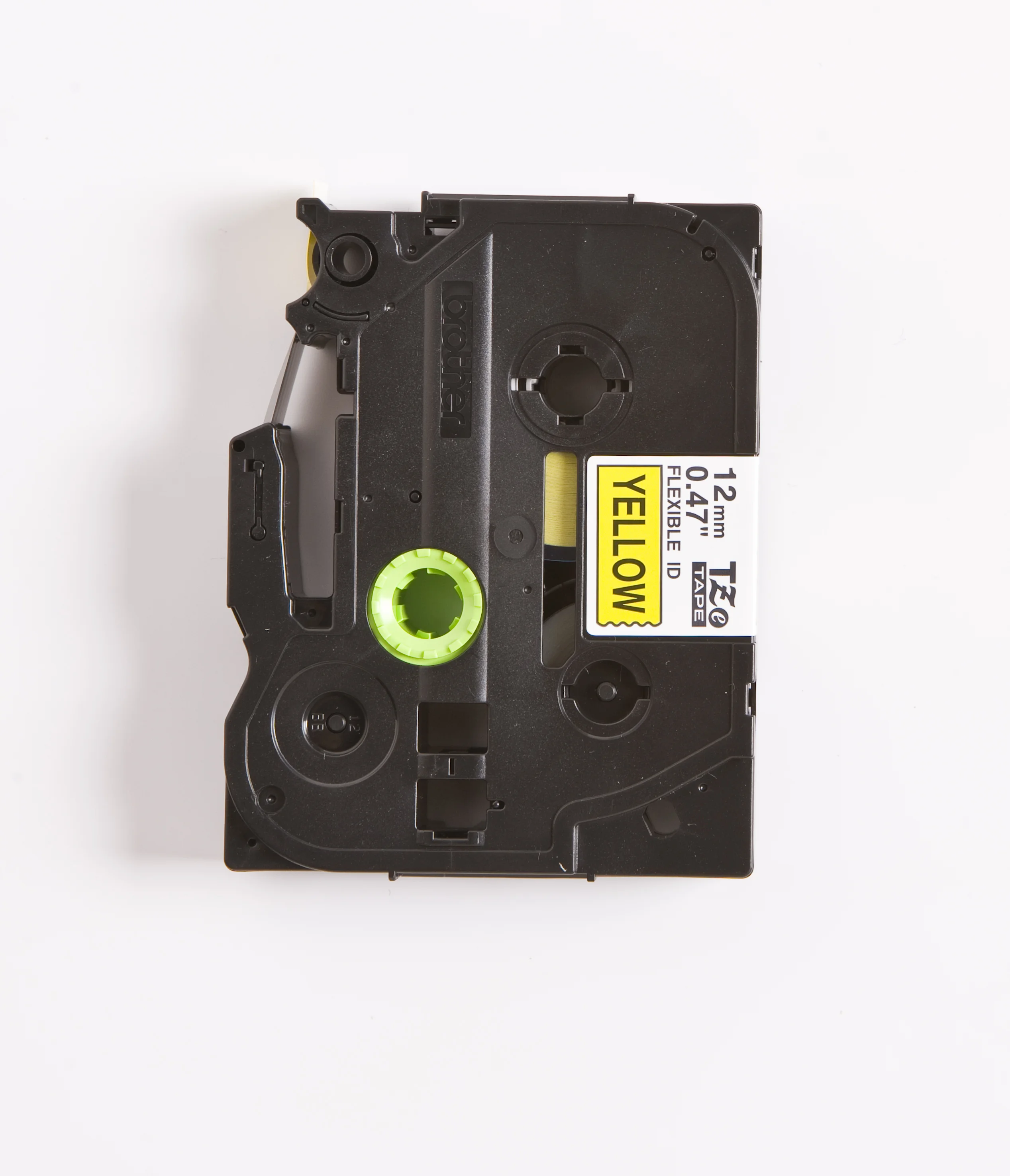 Cinta Rotuladora Brother Flexible TZE-FX631 12mm Negro/Amarillo 8 MTS Laminada