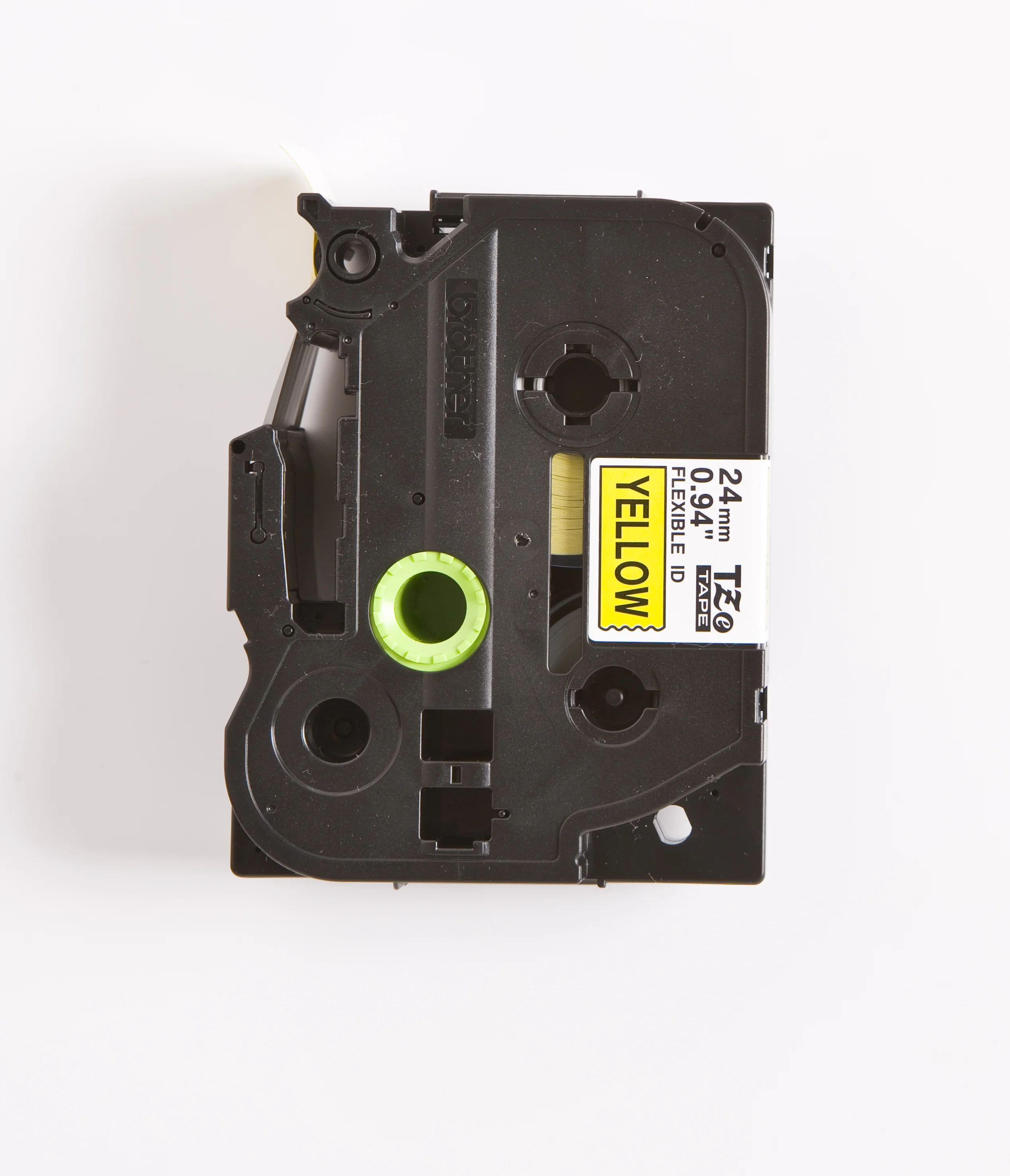 Cinta Rotuladora Brother Flexible TZE-FX651 24mm Negro/Amarillo 8 MTS Laminada