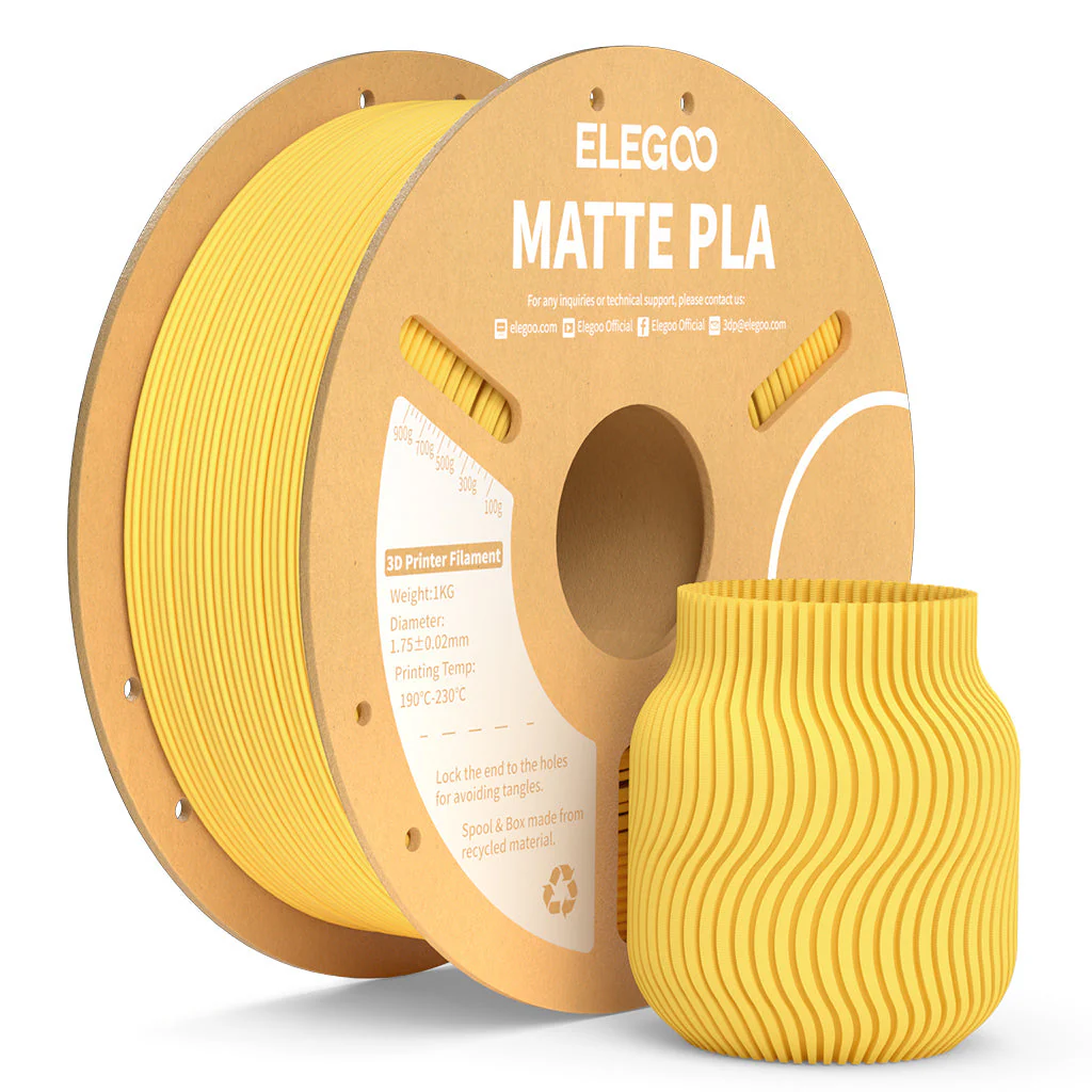 FILAMENTO 3D ELEGOO PLA AMARILLO SOLAR 1.75mm 1KG 0255 disponible en Bytecom Moron Zona Oeste Haedo Castelar Ituzaingo Padua Ramos Mejia