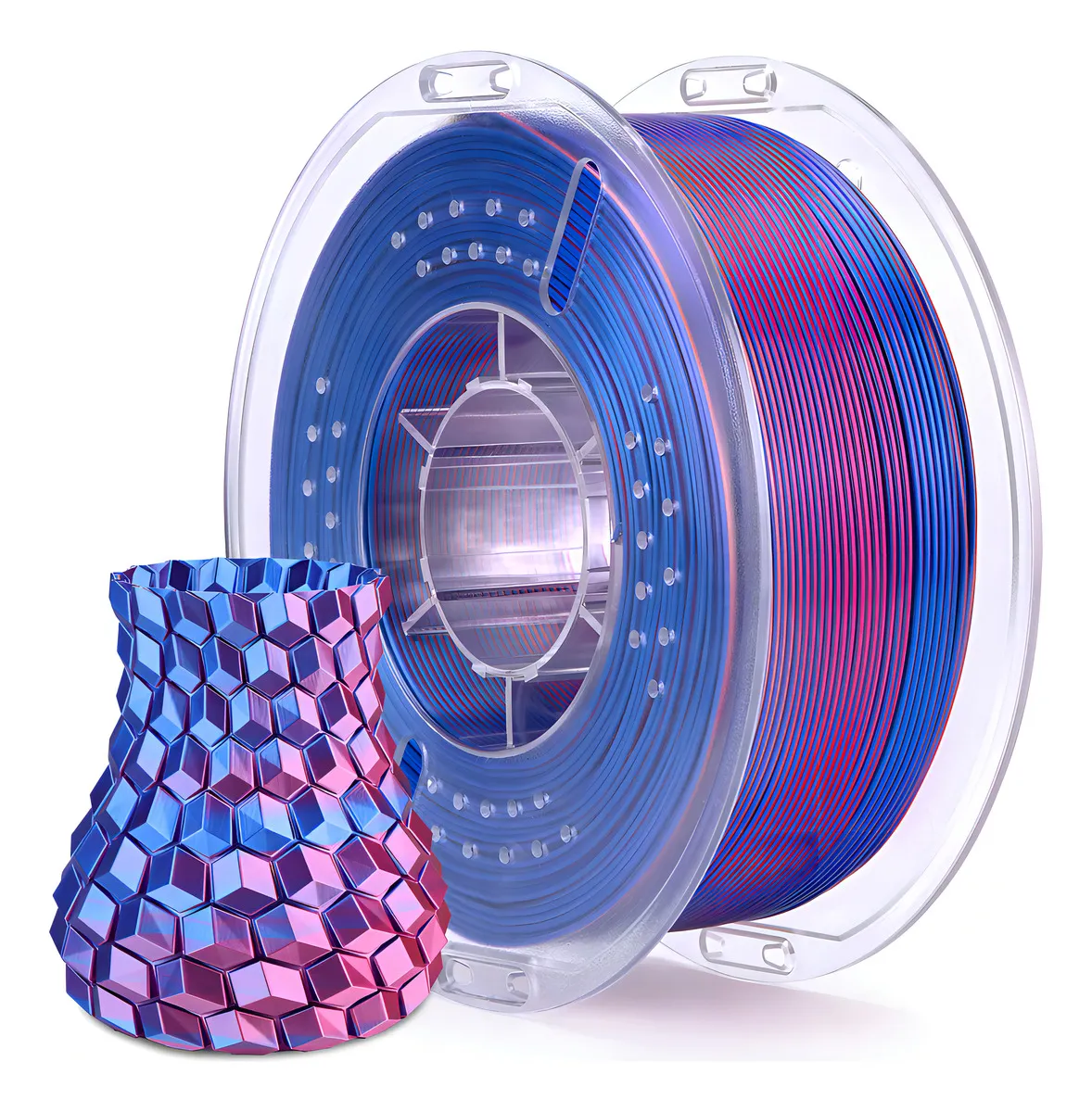 FILAMENTO 3D ELEGOO PLA AZUL PURPURA 1.75mm 1KG 0662 disponible en Bytecom Moron Zona Oeste Haedo Castelar Ituzaingo Padua Ramos Mejia