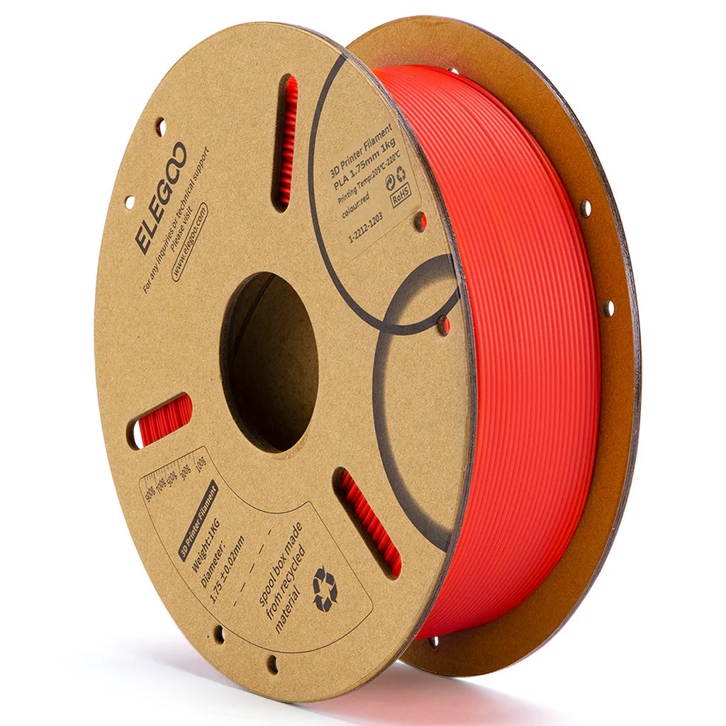 FILAMENTO 3D ELEGOO PLA ROJO SILK 1.75mm 1KG 0338 disponible en Bytecom Moron Zona Oeste Haedo Castelar Ituzaingo Padua Ramos Mejia
