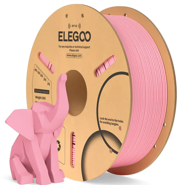 FILAMENTO 3D ELEGOO PLA ROSA 1.75mm 1KG 0104 disponible en Bytecom Moron Zona Oeste Haedo Castelar Ituzaingo Padua Ramos Mejia