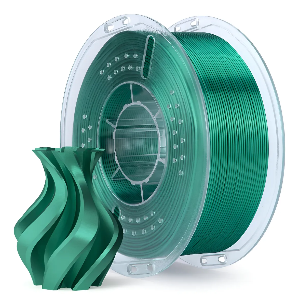 FILAMENTO 3D ELEGOO PLA VERDE ACEBO SILK/SEDA 1.75mm 1KG 0339 disponible en Bytecom Moron Zona Oeste Haedo Castelar Ituzaingo Padua Ramos Mejia