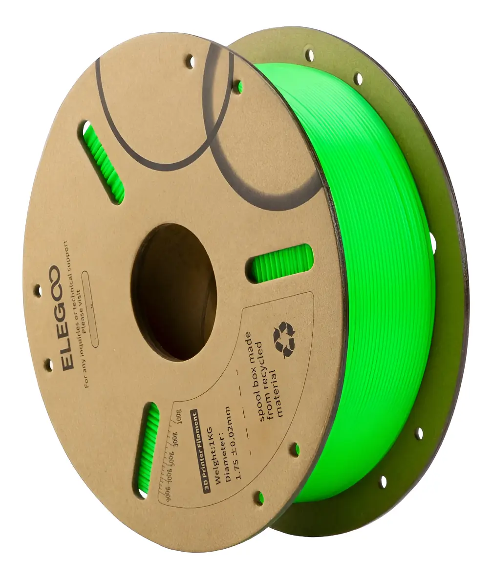 FILAMENTO 3D ELEGOO PLA VERDE CLARO 1.75mm 1KG 0069 disponible en Bytecom Moron Zona Oeste Haedo Castelar Ituzaingo Padua Ramos Mejia