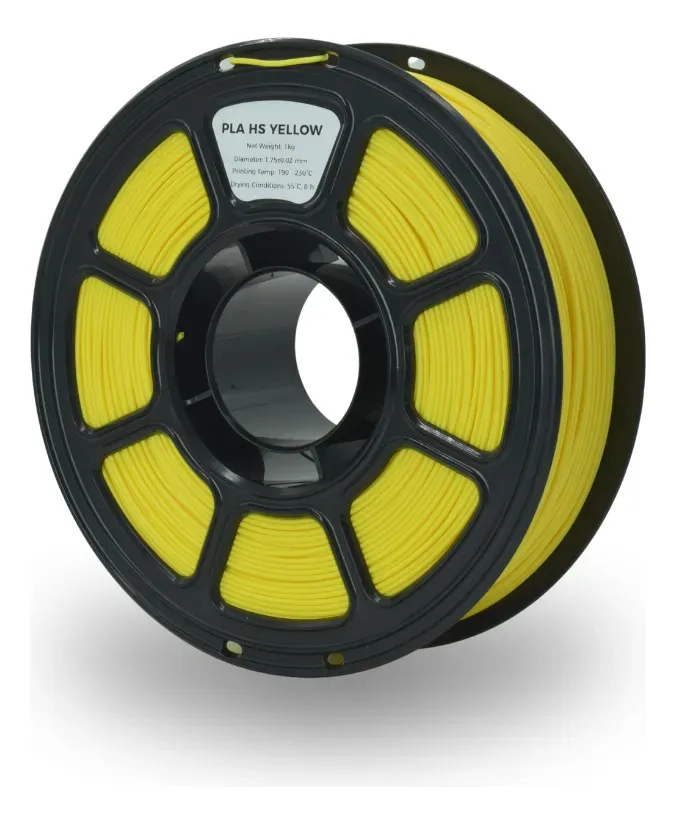 FILAMENTO 3D GST LITE PLA AMARILLO/YELLOW HIGH SPEED 1.75mm 1KG disponible en Bytecom Moron Zona Oeste Haedo Castelar Ituzaingo Padua Ramos Mejia