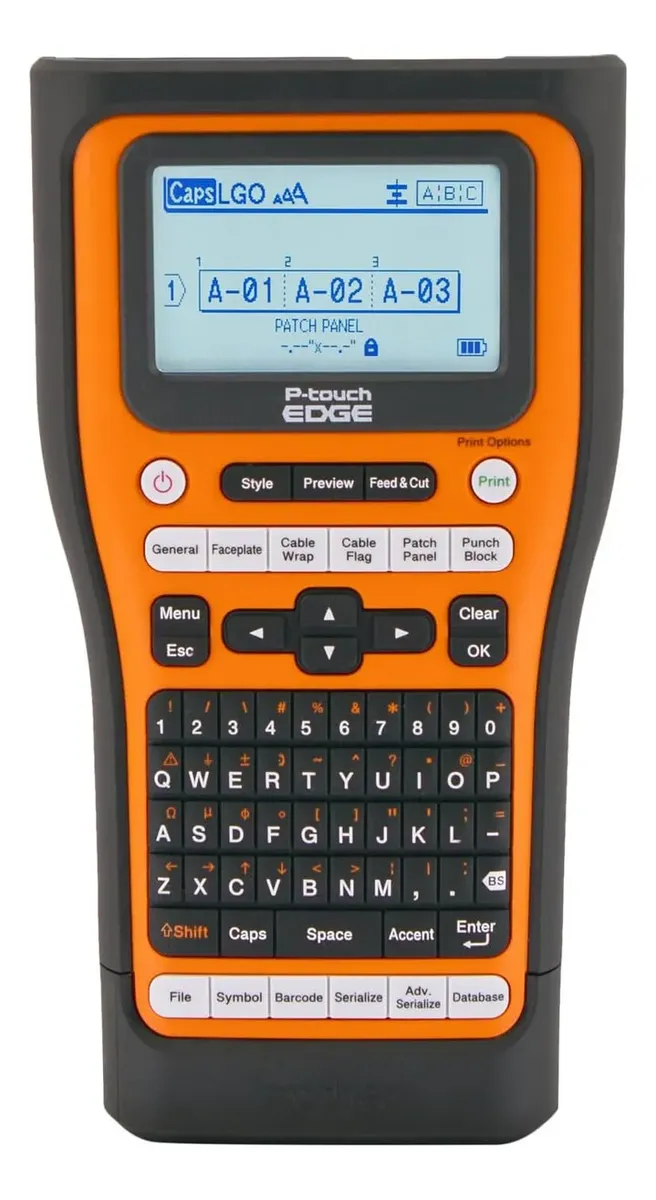ROTULADORA ETIQUETADORA BROTHER PTE560VP CONEXION A PC USB